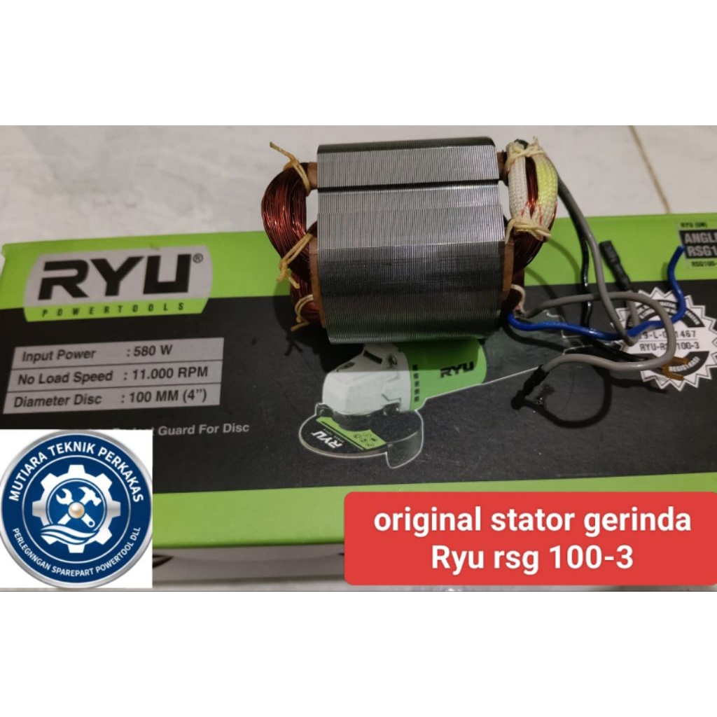 original stator mesin gerinda Ryu rsg 100-3