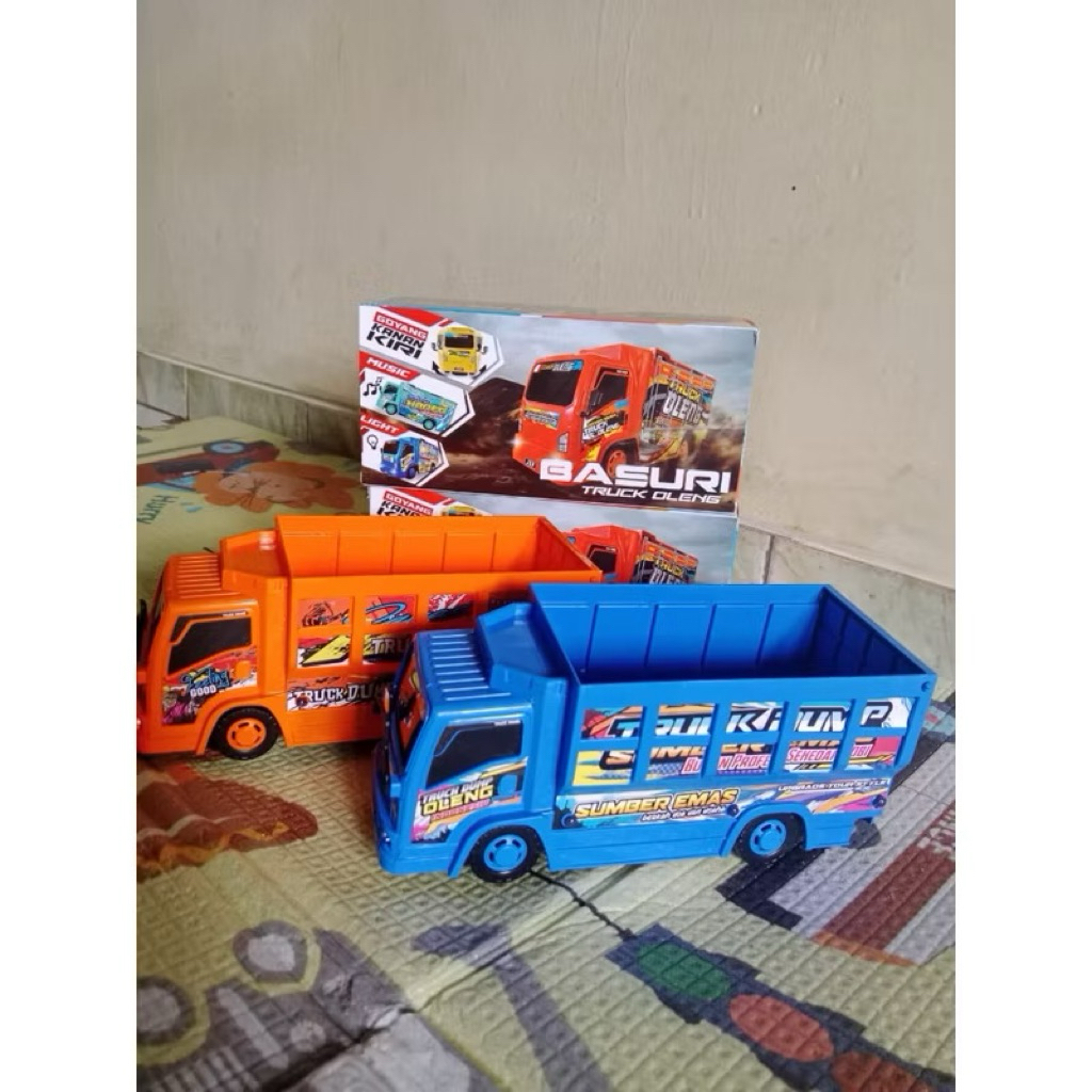 MAINAN ANAK TRUK OLENG/TRUk DUMP/TRUK POLISI/TRUK LPG/TRUK HEWAN