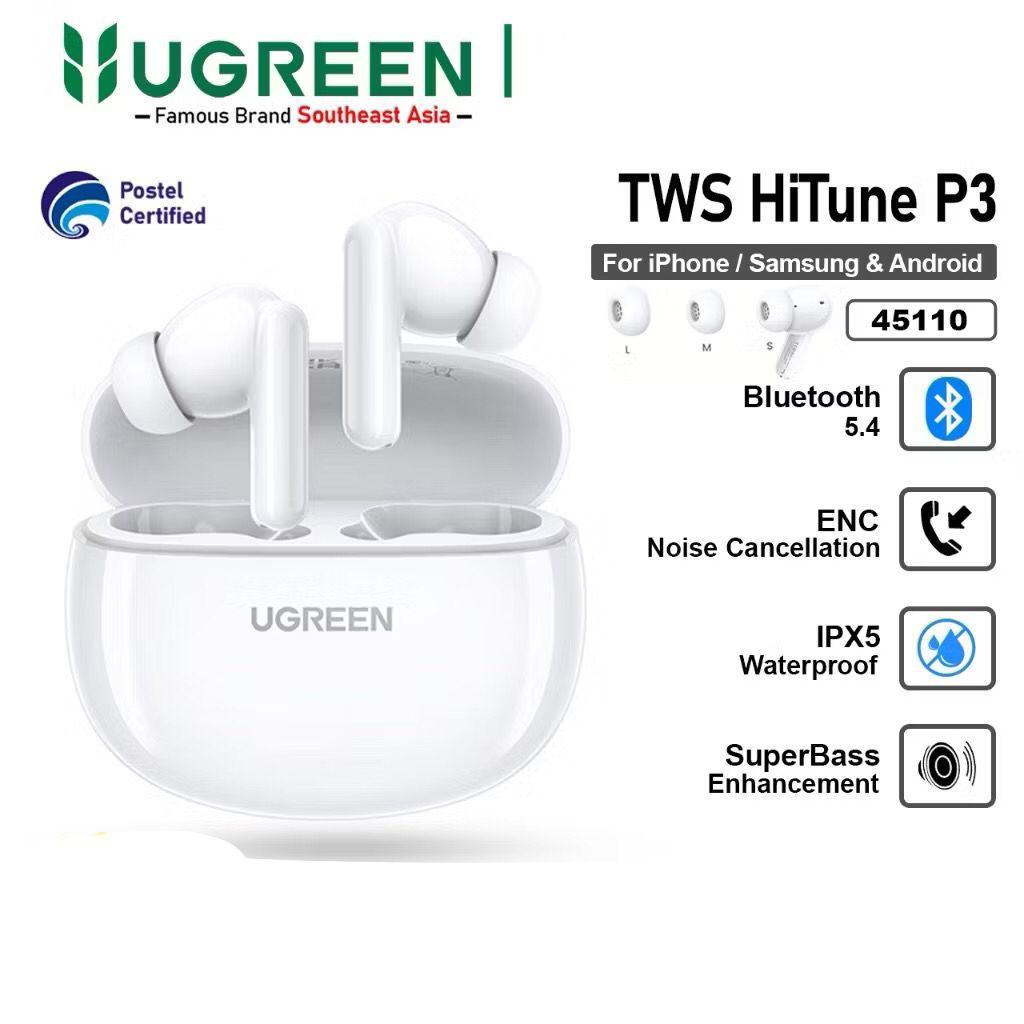 UGREEN - PHF BLUETOOTH TWS UGREEN HITUNE P3