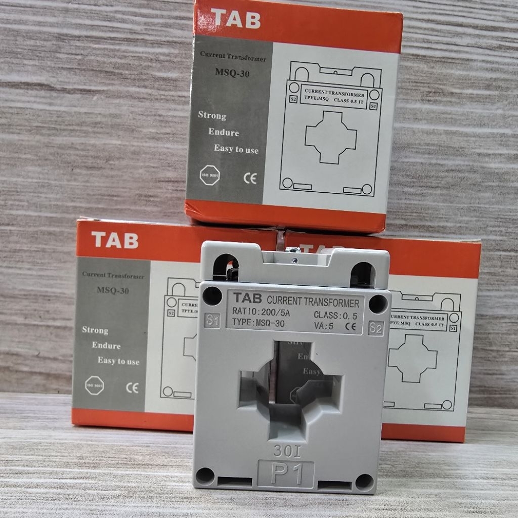 TAB CURRENT TRANFORMER CT MSQ-30 30A 50A 60A 75A 100A 150A 200A 250A/5A TAB CLASS 0,5
