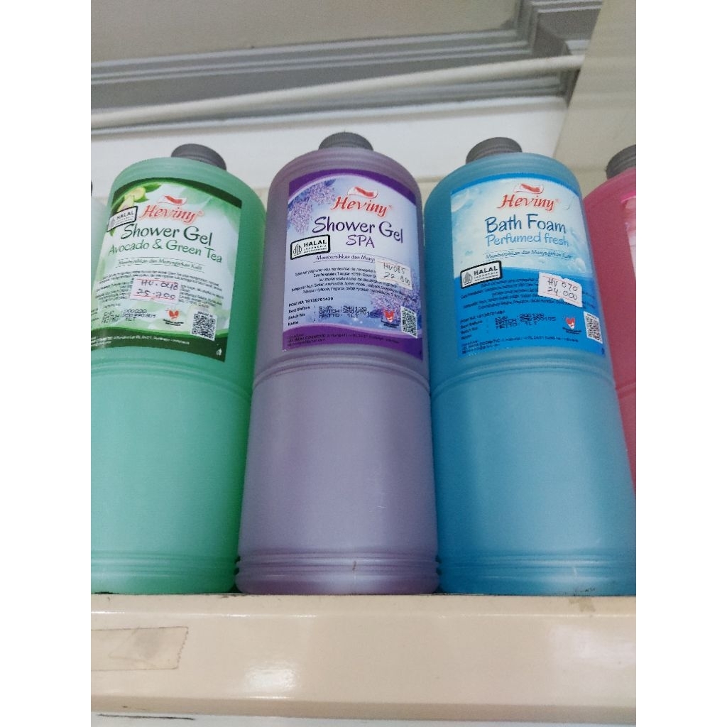 Heviny Bath foam spa 1 liter/heviny shower gel 1liter