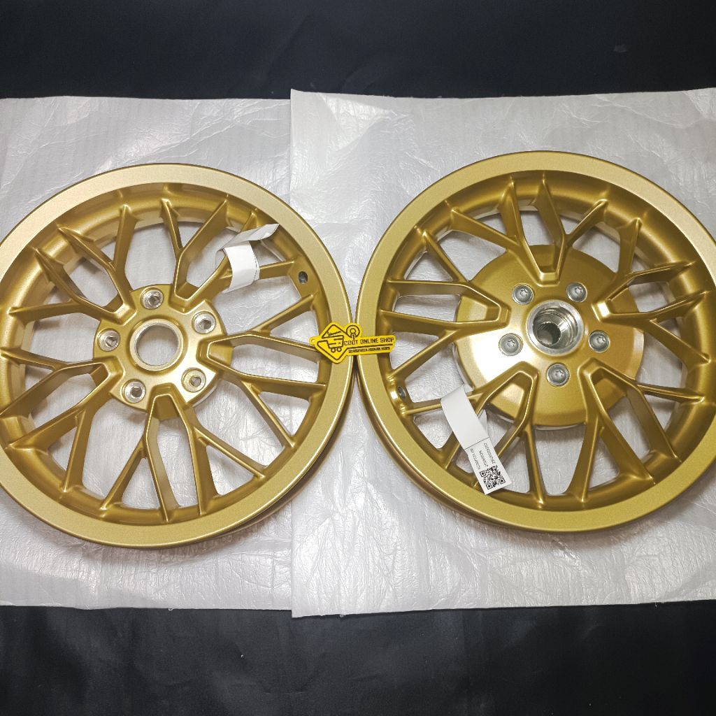 Velg Vespa Sprint Primavera / Pelek Depan Belakang Vespa Matic Sprint Primavera Ring 12 Original Pia