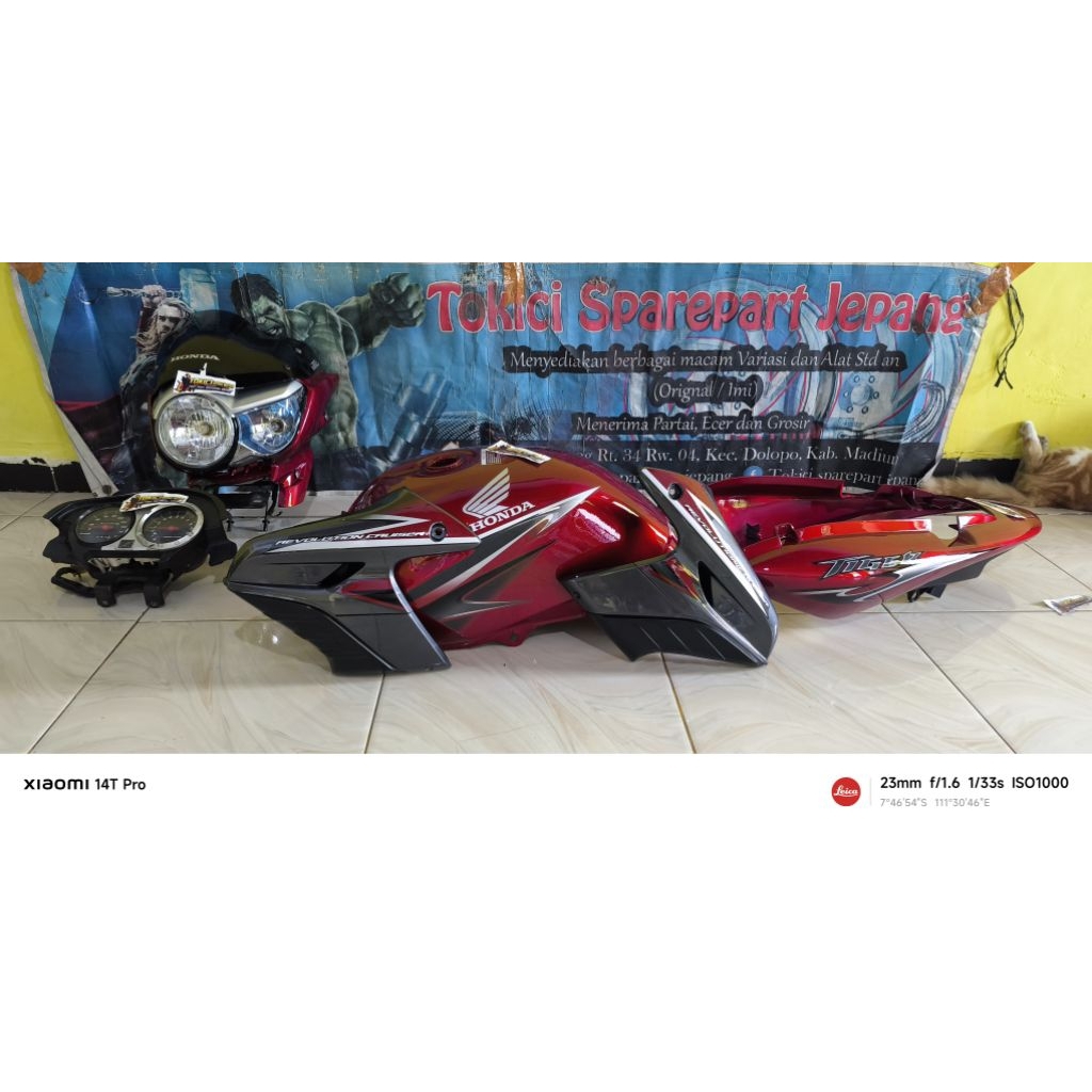 body set Tiger revo merah 2013 atau body set tirev merah 2013 atau body set tirev merah 2013 set hea