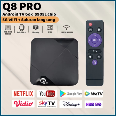 Smart TV Box Q8 PRO STB Android 12.0 4K Ultra HD 16GB/256GB (CPG3)