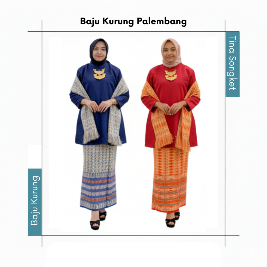 Batik Atasan Wanita Songket Modern Elegan | Jumputan Tunik Blouse Full Puring Busana Kondangan