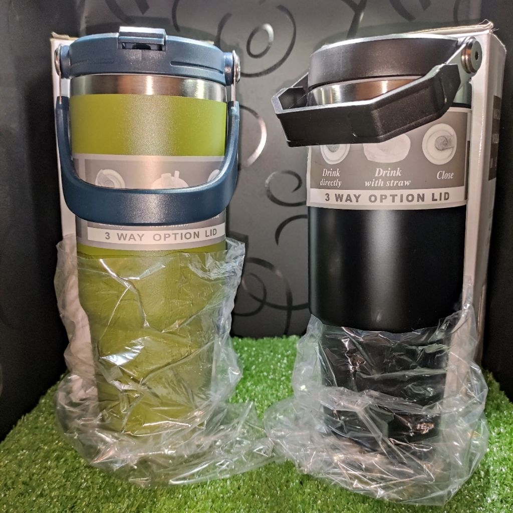 Vacuum Insulated Mug with Handle Tumbler Termos Besar Jumbo 30OZ / 890ML Stainless Steel SUS 304 (Bo