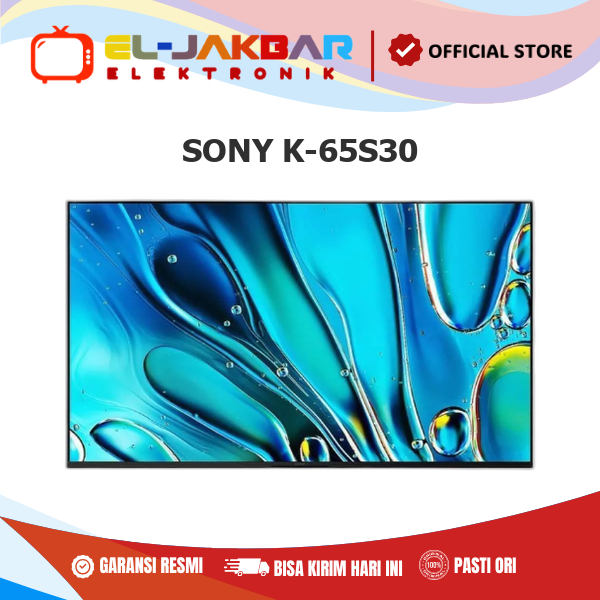 SONY K-65S30 Google TV 65 Inch Processor 4K HDR Dolby Vision & Dolby Atmos S30