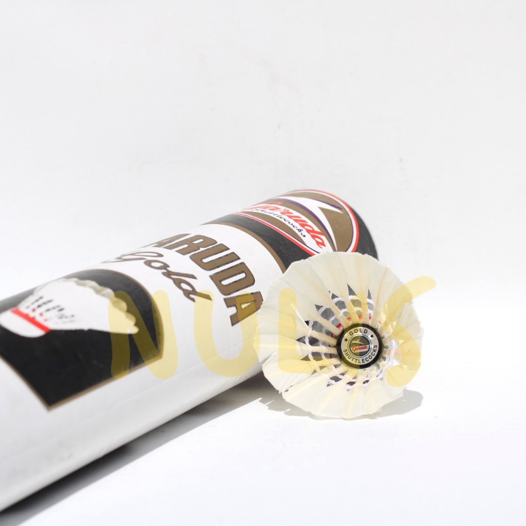 NULIS |  Shuttlecocks / Bola reket/Bola Raket/ Kok Bulu Tangkis Garuda Gold putih