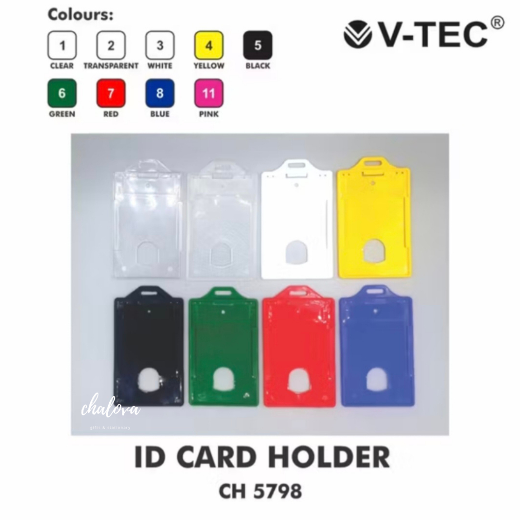 [PCS] ID CARD HOLDER V-TEC / ID CASE CARD / ID CASE HOLDER / TEMPAT NAME TAG / TEMPAT LANYARD / TEMP