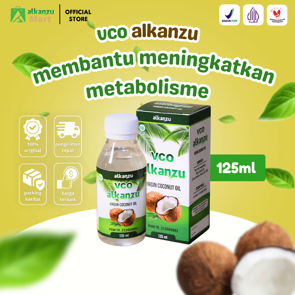 VCO ALKANZU VIRGIN COCONUT OIL 125 ML