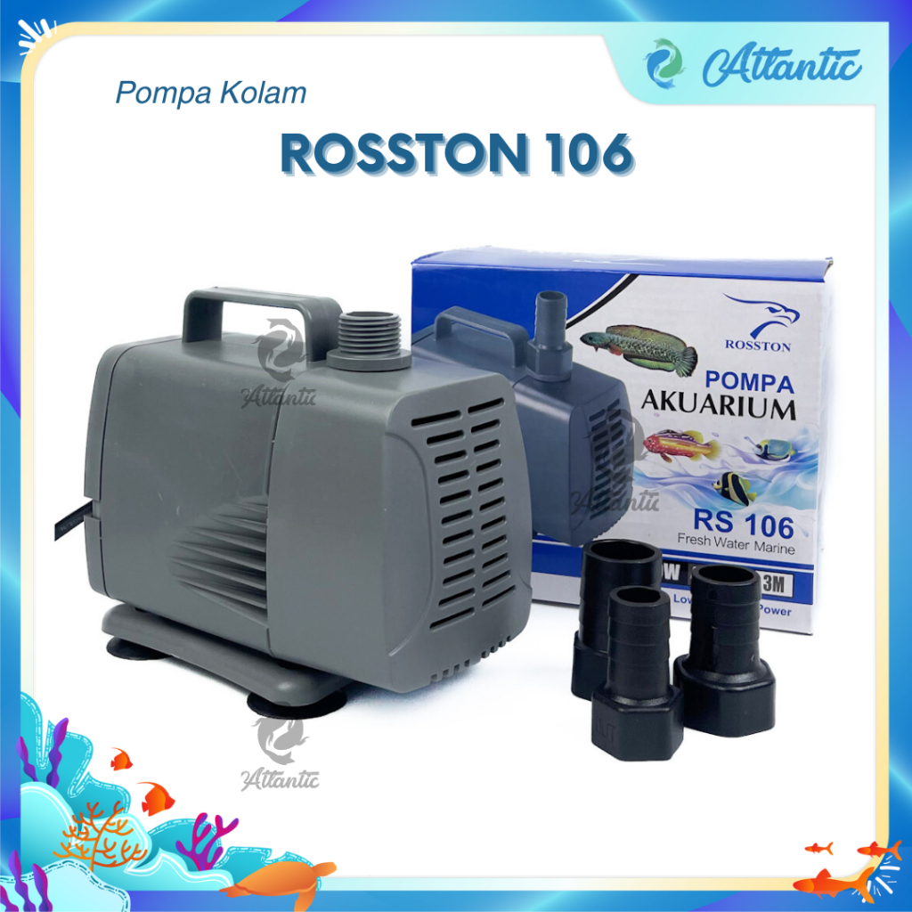 POMPA ROSSTON RS 103 104 105i 106 Water Pump Pompa Aquarium Kolam Aquascape