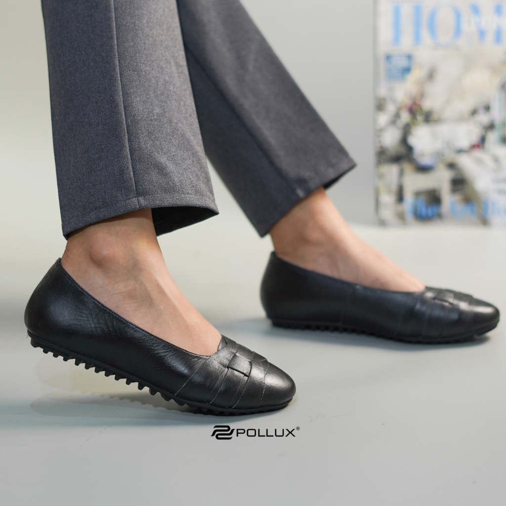 Pollux Monday WPOFX 04 Flat Shoes Wanita | Sepatu Kerja Wanita | Sepatu Kuliah Pantofel Wanita Kerja