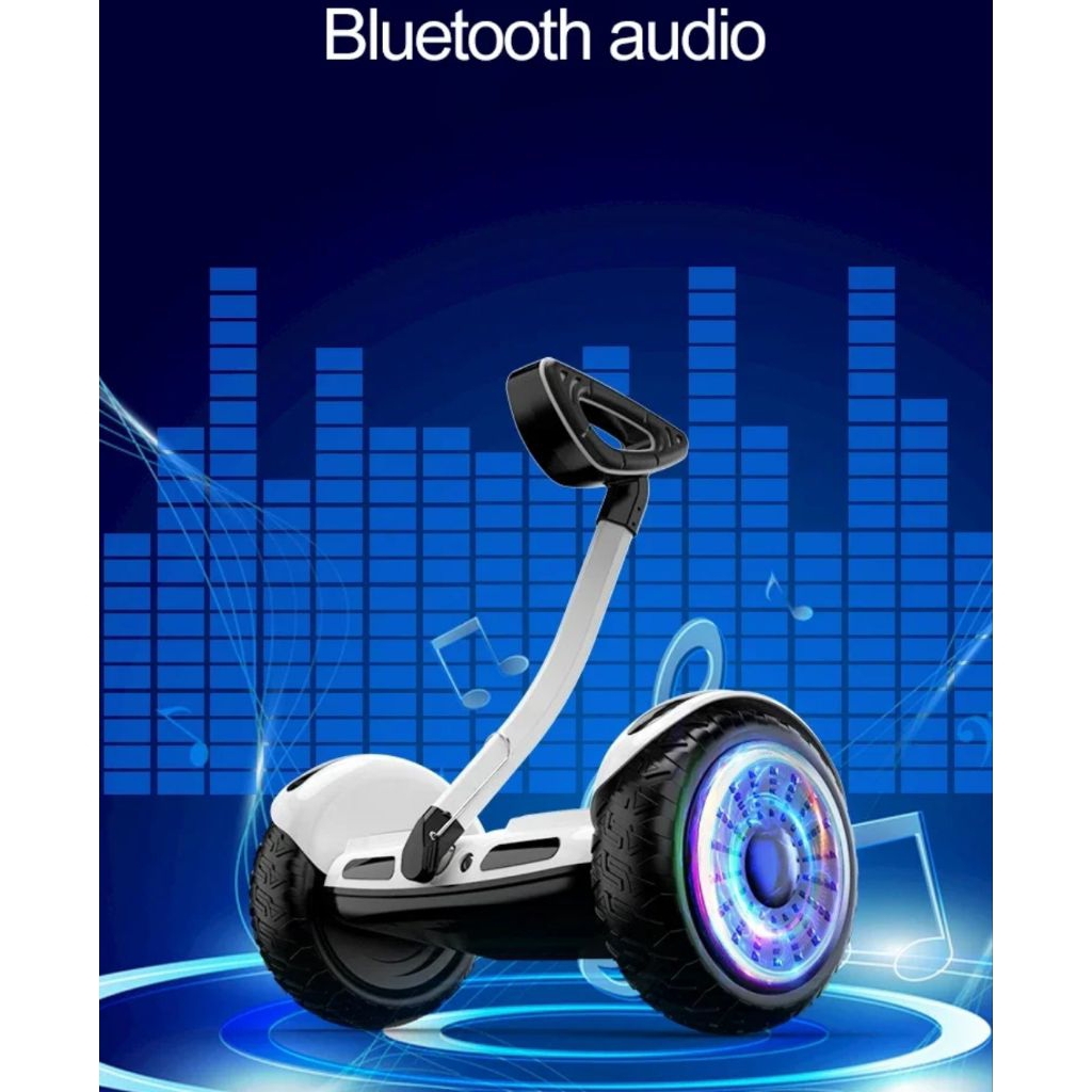 MURAH SEGWAY MIRIP NINEBOT UKURAN BESAR 10 INCH DENGAN SPEAKER BLUETOOTH MUSIK DAPAT MENDAKI KEMIRIN