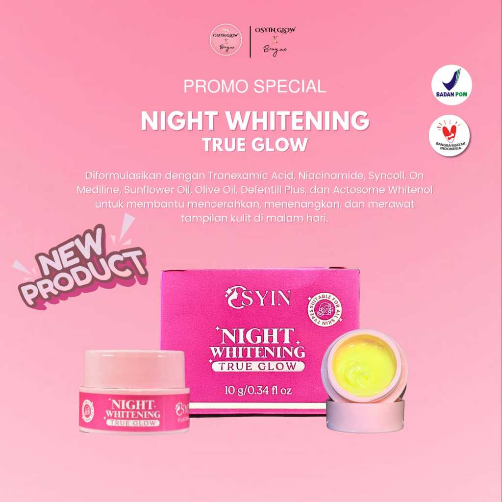 Osyin Glow Night Whitening True Glow (10gr)