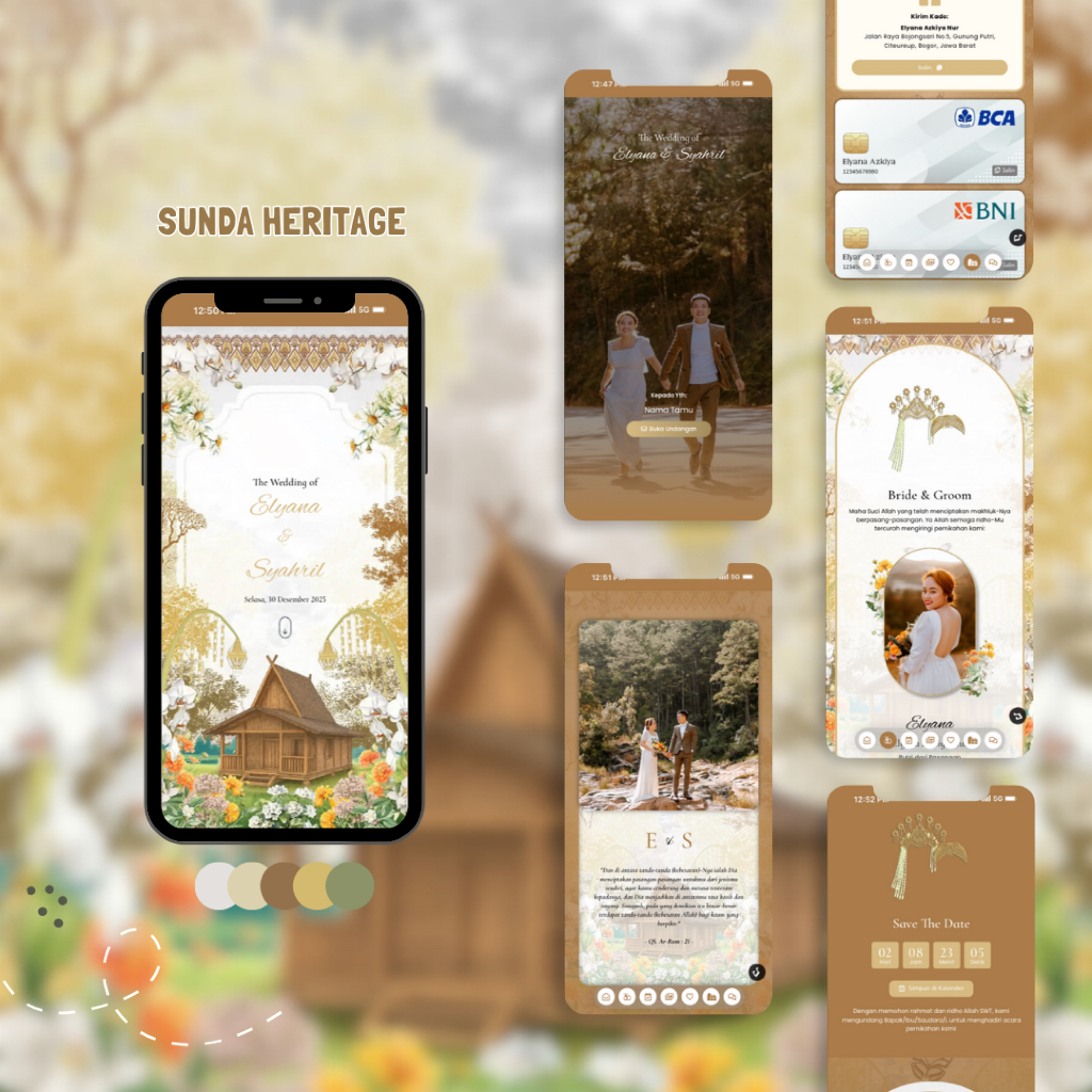 Undangan Pernikahan Digital Tema Adat - Adat Sunda