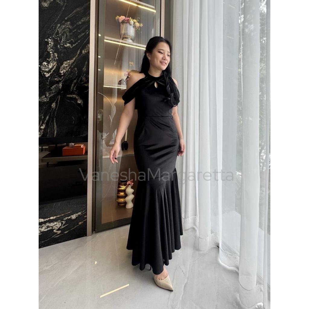 VM - 9070 - Longdress Bludru / Dress Pesta / Dress Panjang / Longdress Bludru / Longdress Pesta