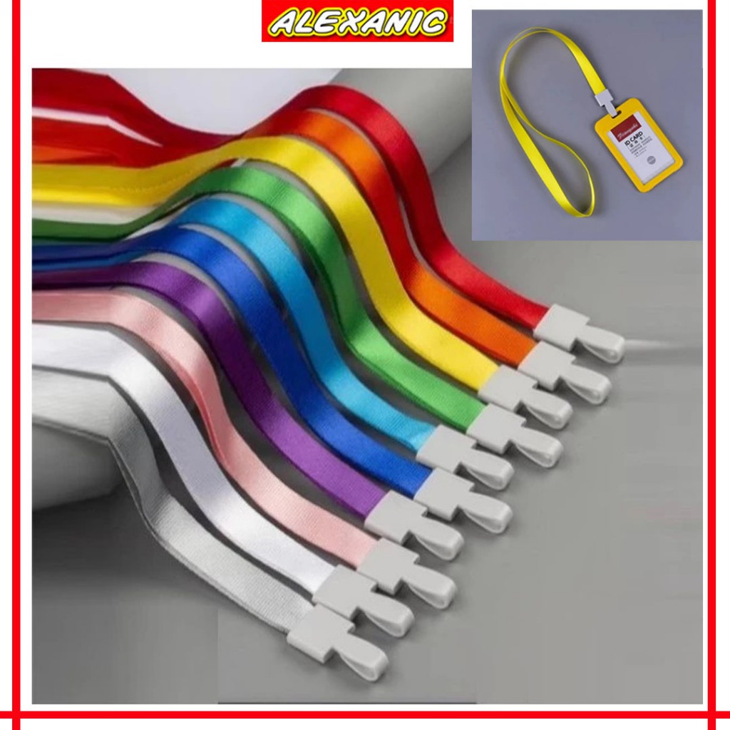 Gantungan Tali Lanyard Plastik Tali ID Card |  Tali Nametag ID Card Kalung Gantungan Name Card ID Ca