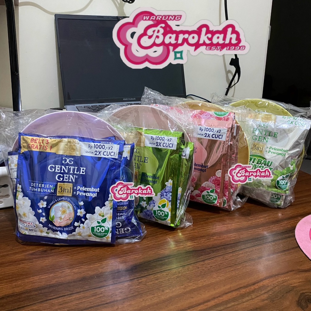 Gentle Gen Liquid Sachet Isi 16 Gratis Piring / Gentle Gen Renceng