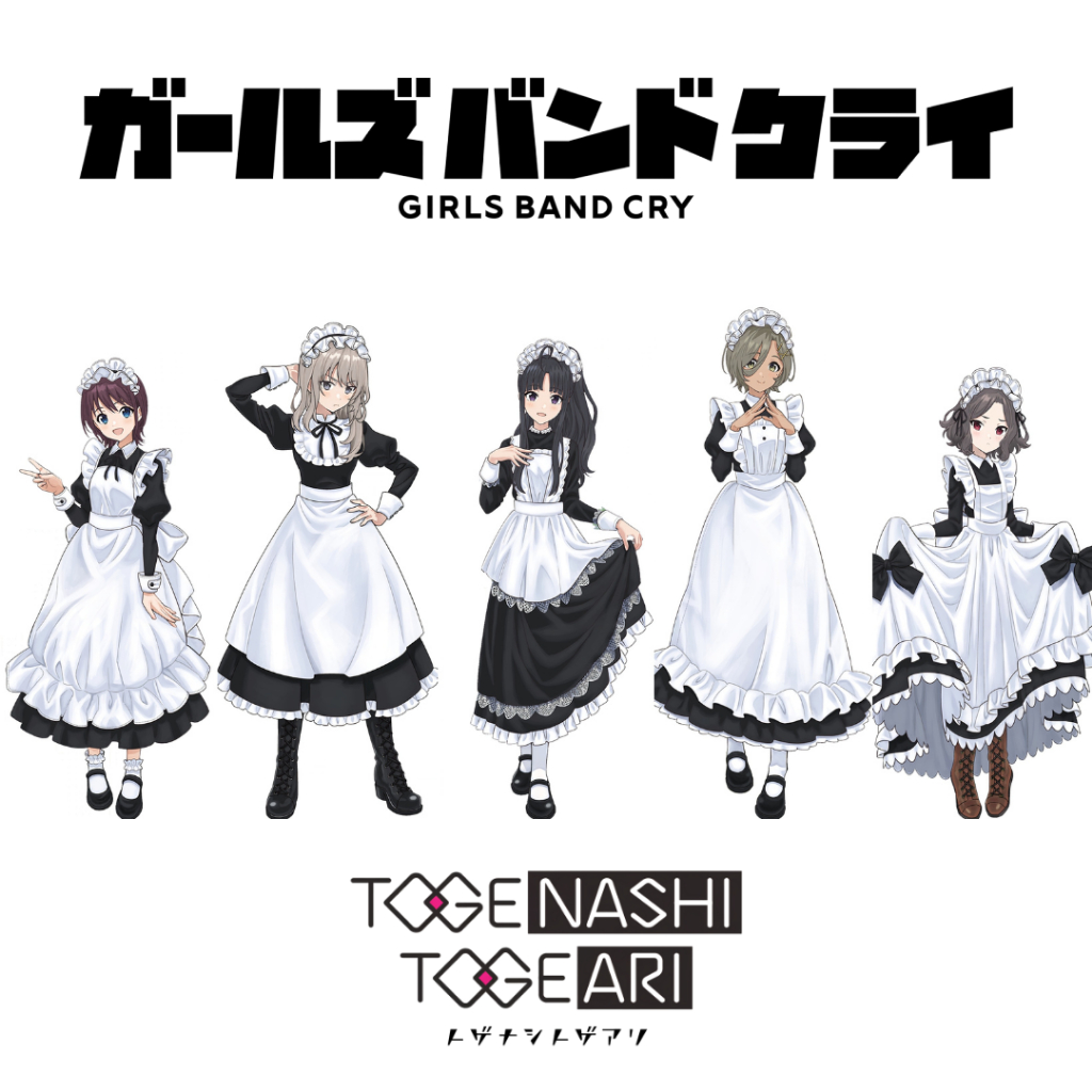 Standee Girls Band Cry - TOGENASHI TOGEARI - Maid Series