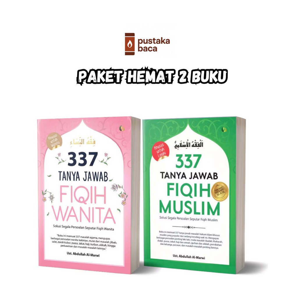 Paket 2 Buku Fiqih ( 337 Tanya Jawab Fiqih Wanita & 337 Tanya Jawab fiqih Muslim)