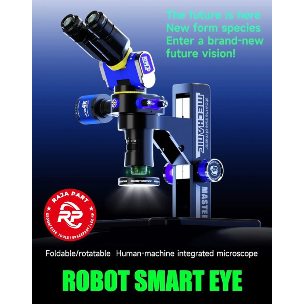 MICROSCOPE TRINOCULAR MECHANIC ROBOT SMART EYE