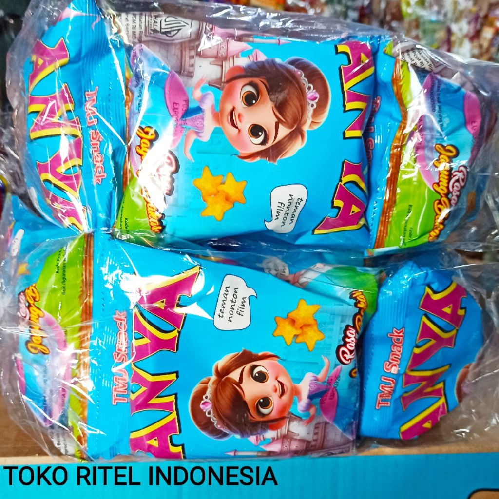 Chiki ANYA Berhadiah (1 Renceng isi 10 pcs)/Snack Ciki Anya Berhadiah/Anya Ciki Berhadiah Kejutan