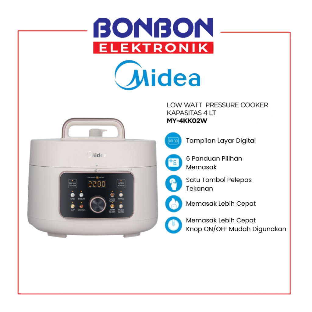 Midea MY-4KK02W Panci Presto Elektrik