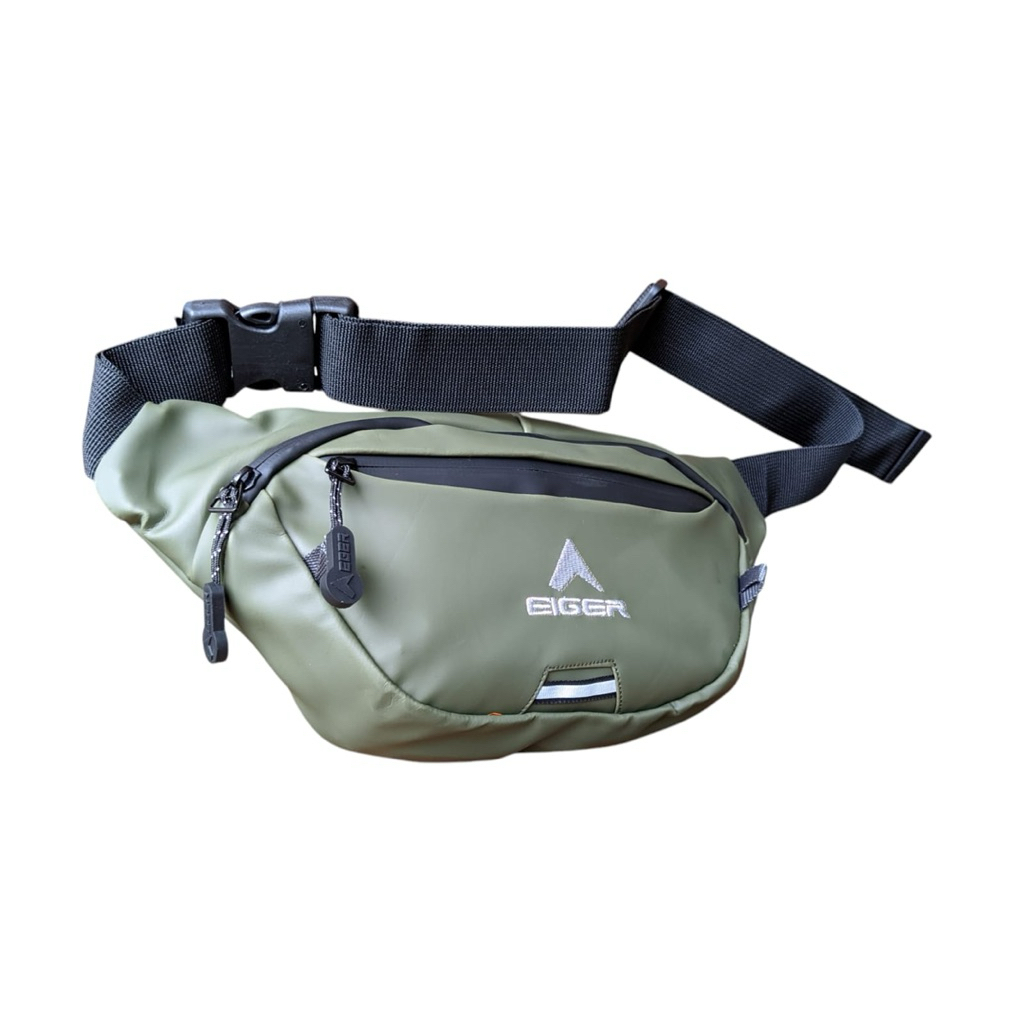 Tas Pinggang waistbag Tas Selempang Eiger 1989 Waistbag Waterproof Hitam,army,navy,hand bag Pria Sli