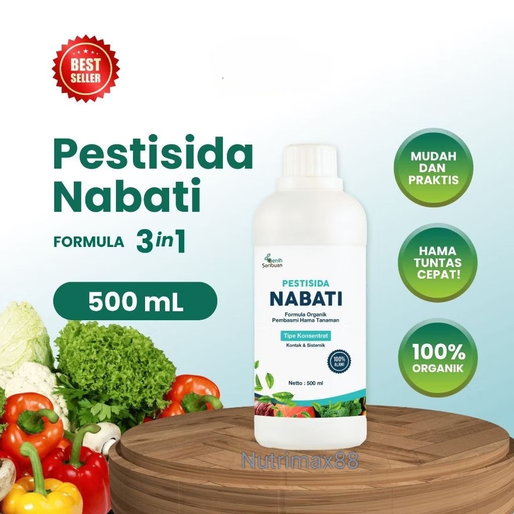 °Pestisida nabati Organik 500 ml Pekatan untuk semua Hama Tanaman°