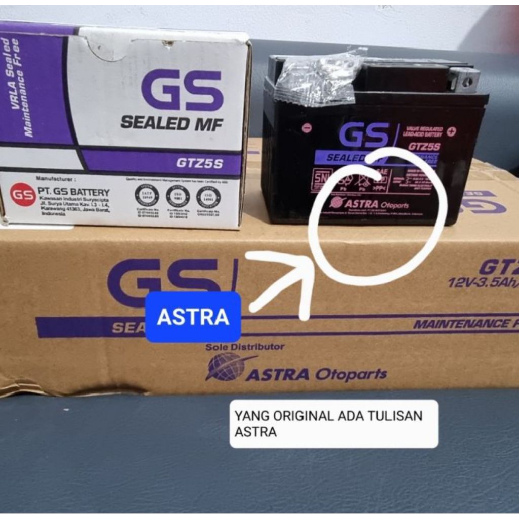 AKI GS / AKI GS ASTRA / AKI KERING GS ASTRA GTZ5S 100% GS ASTRA / AKI KERING GS ASTRA GTZ5S FOR MATI