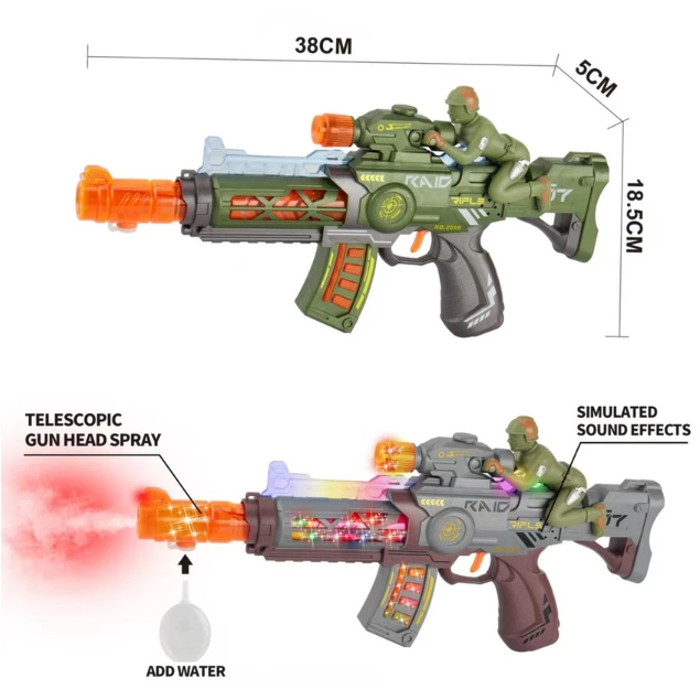 MAINAN PISTOL TEMBAKAN ASAP SNIPER BATERAI ADA SUARA TEMBAK DAN GETAR MAINAN ANAK LAKI LAKI PEREMPUA