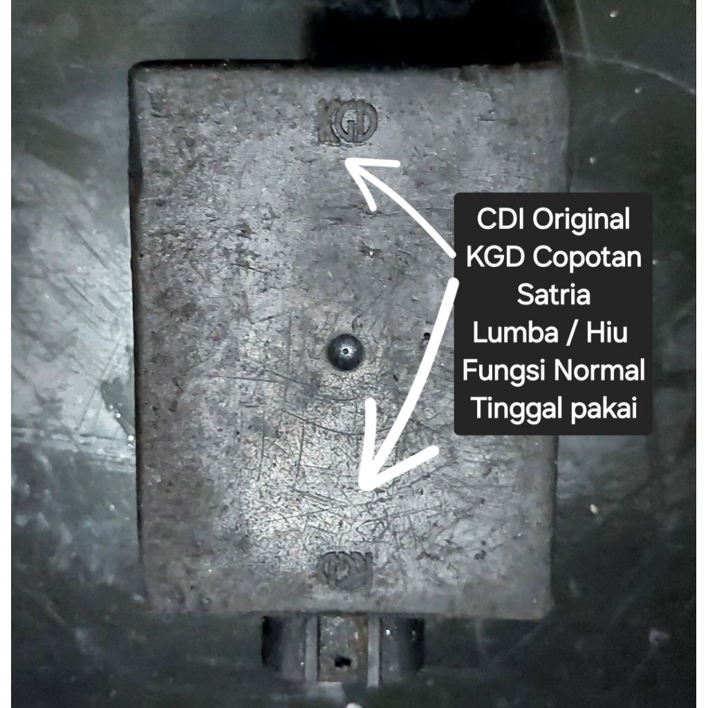 CDI Original KGD Copotan Satria Lumba / Hiu Fungsi Normal
Tinggal pakai