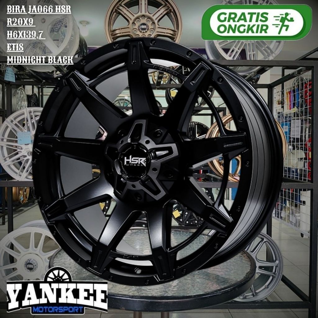Velg Mobil Ring 20 untuk TRITON,PAJERO,FORTUNER,COLORADO - HSR BIRA JA066 R20 Lobang 6