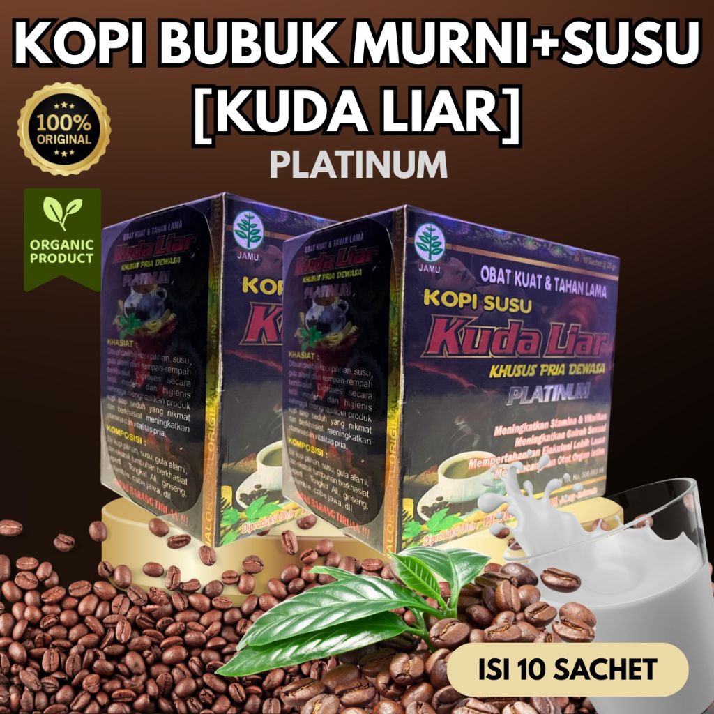 kopi bubuk+susu kuda liar platinum