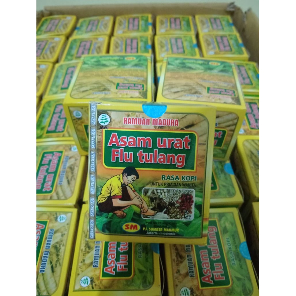 ASAM URAT FLU TULANG RAMUAN MADURA KOTAK SERBUK COD