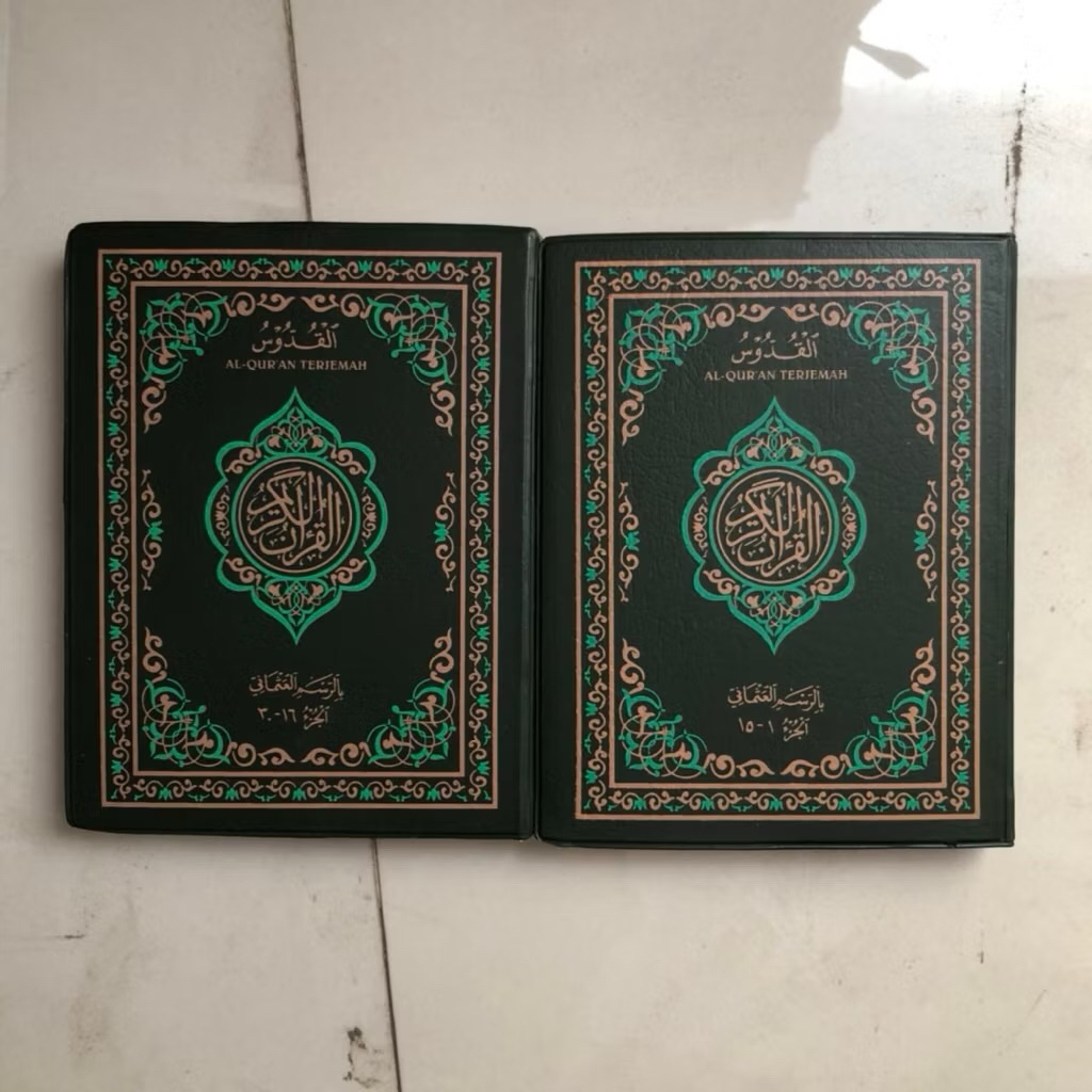 AL QURAN KUDUS AL QUDDUS TERJEMAH 2 jilid kecil ROSM USTMANI AL QURAN QUDDUS