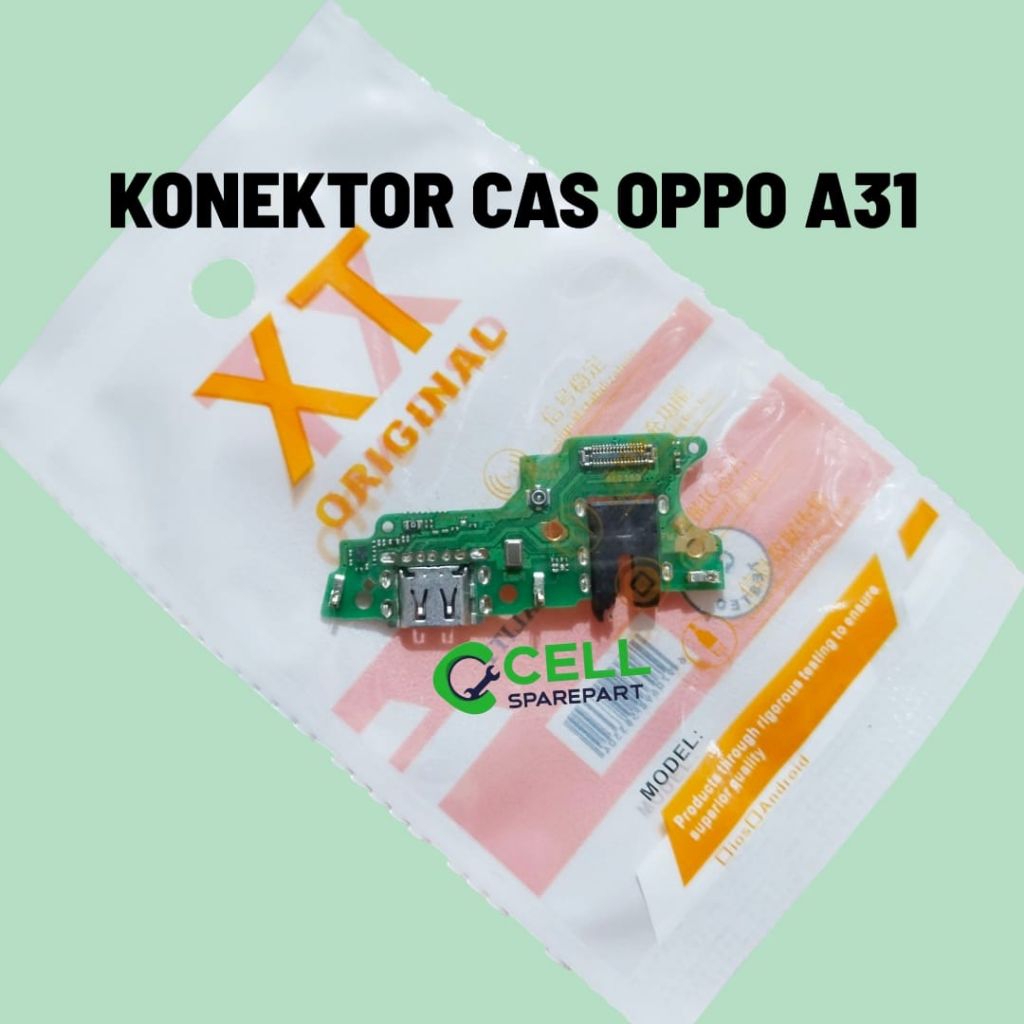 Flexibel Charger Oppo A31 2020  Original – Papan Konektor Cas + Mic IC Fullset Sparepart HP