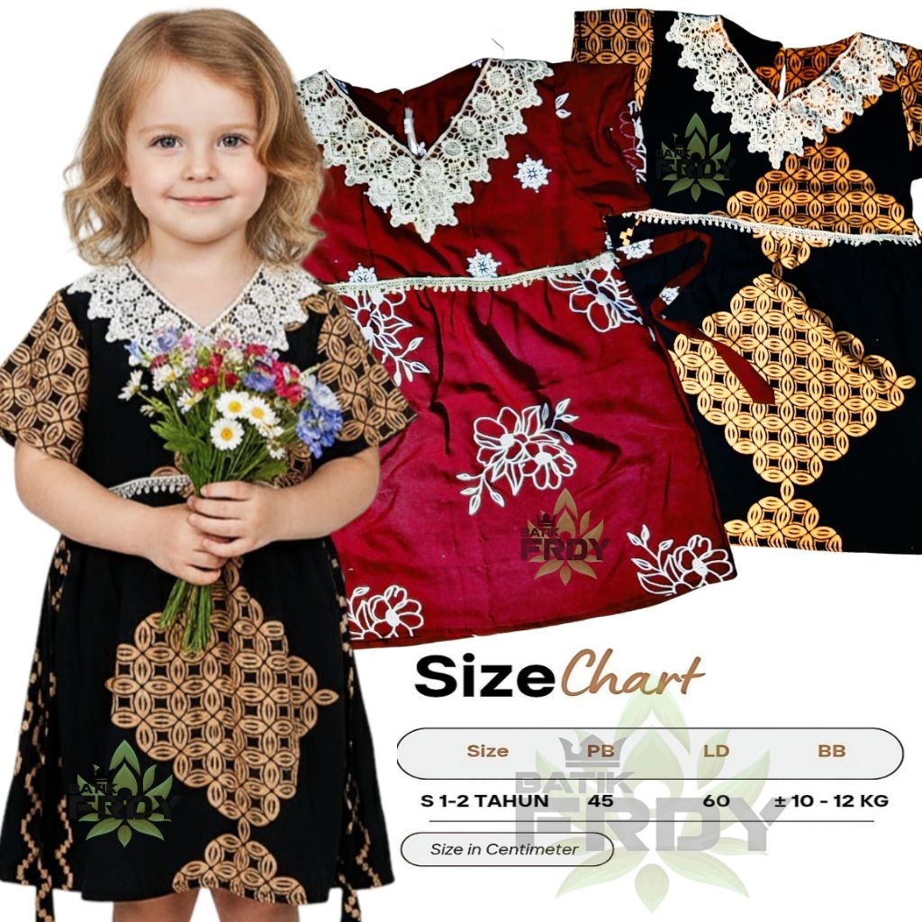paket 5 baju DASTER RENDA ANAK USIA 1-2 TAHUN | DASTER ARAB ANAK USIA. MOTIF DAN WARNA RANDOM