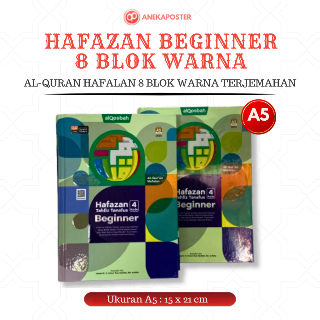 Al-Quran Alqosbah Hafazan Beginner 8 Blok Ukuran A5