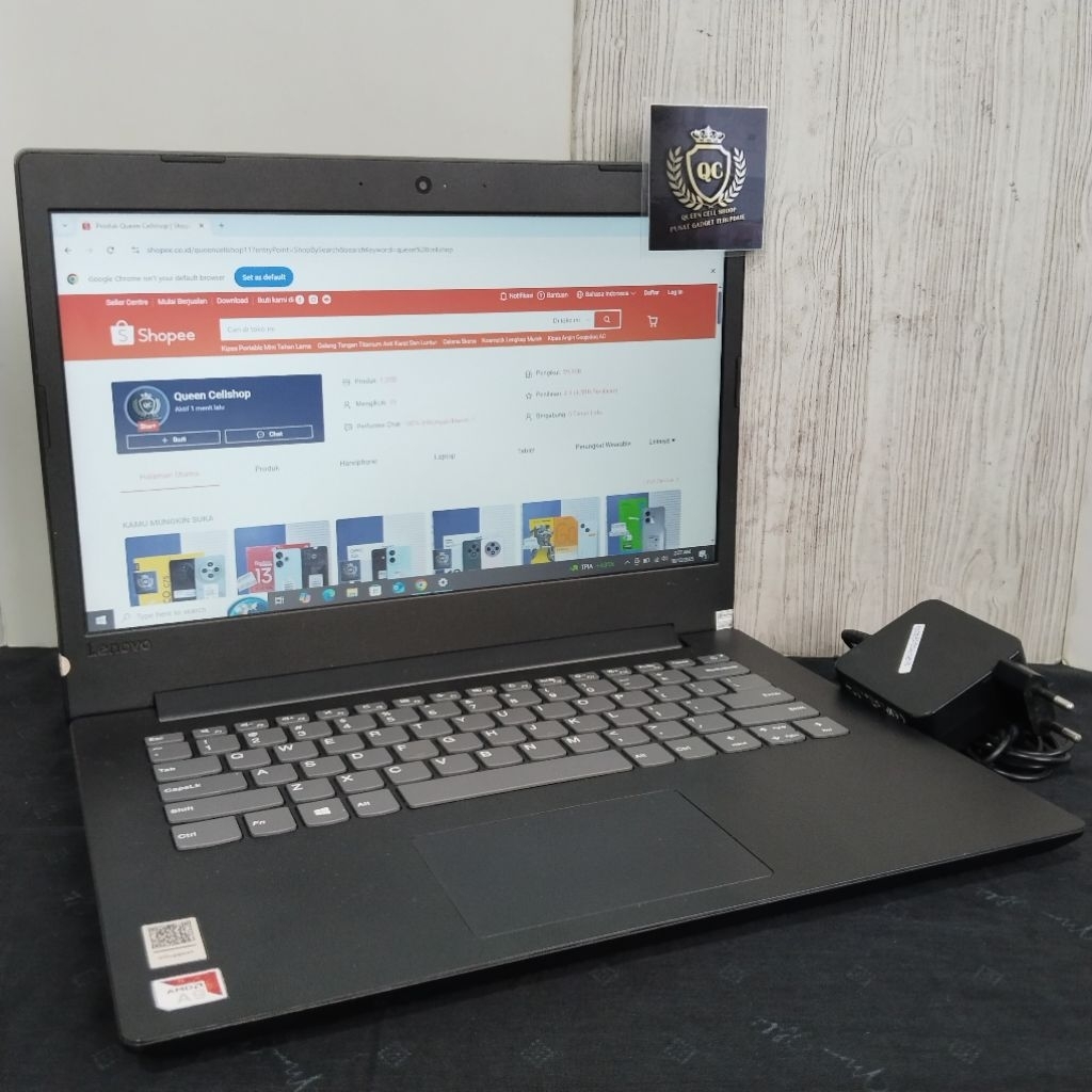LAPTOP LENOVO 81MS AMD A9 9425 4GB SSD 256GB 14INCH SECOND BERGARANSI