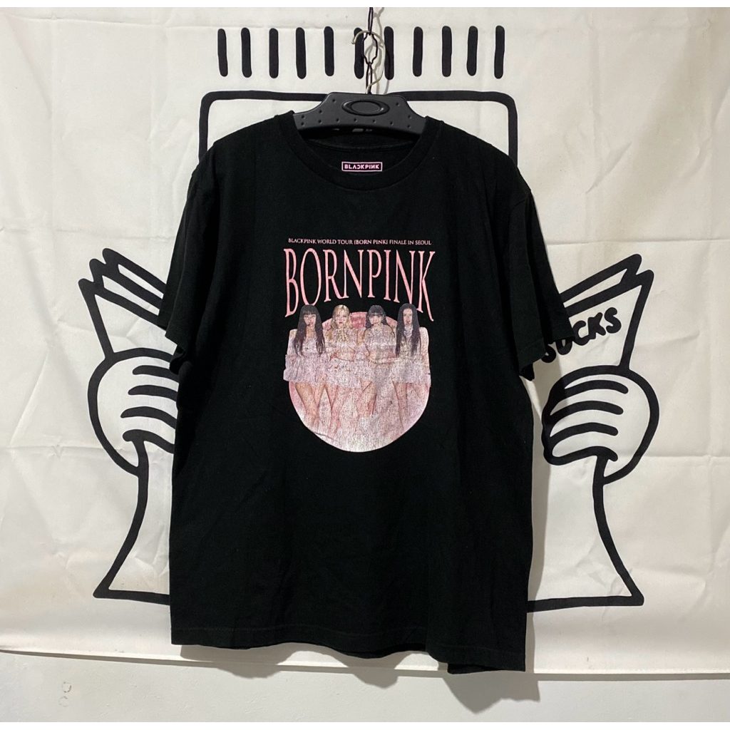 Official Merch Blackpink Bornpink World Tour Tshirt