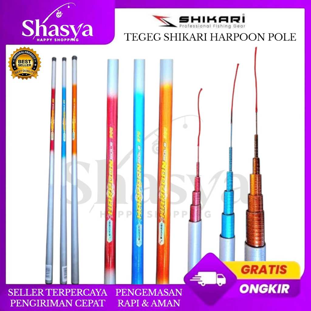 Joran Tegek Shikari Harpoon 300 360 450Cm Fiber