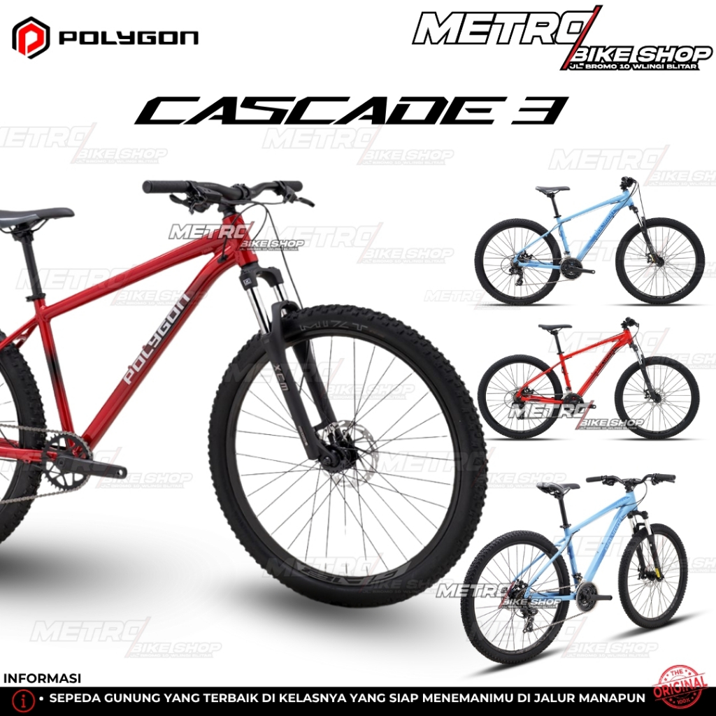 Polygon Cascade 3 Mountain Bike/MTB/sepeda Gunung 27,5 Terbaru sepeda gunung Polygon Cascade 3