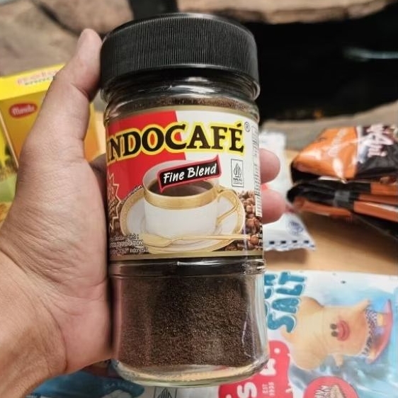ED 01.2028 (BONUS BUBBLE) JAR 100GR - KOPI INDOCAFE FINE BLEND 100GR ( 50.CANGKIR ) / PURE COFFEE TO