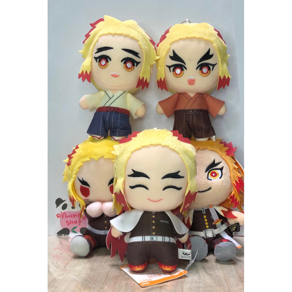 Rengoku Seijuro & Senjuro Tomonui Pitanui Nuigurumi USJ Plushie Demon Slayer: Kimetsu No Yaiba offic