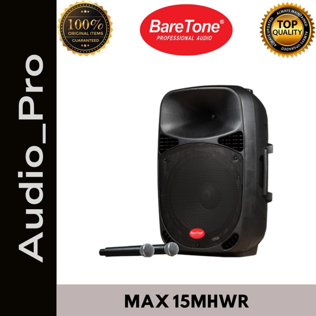 SPEAKER PORTABLE BARETONE MAX 15 MHWR ORIGINAL BARETONE 15INCH