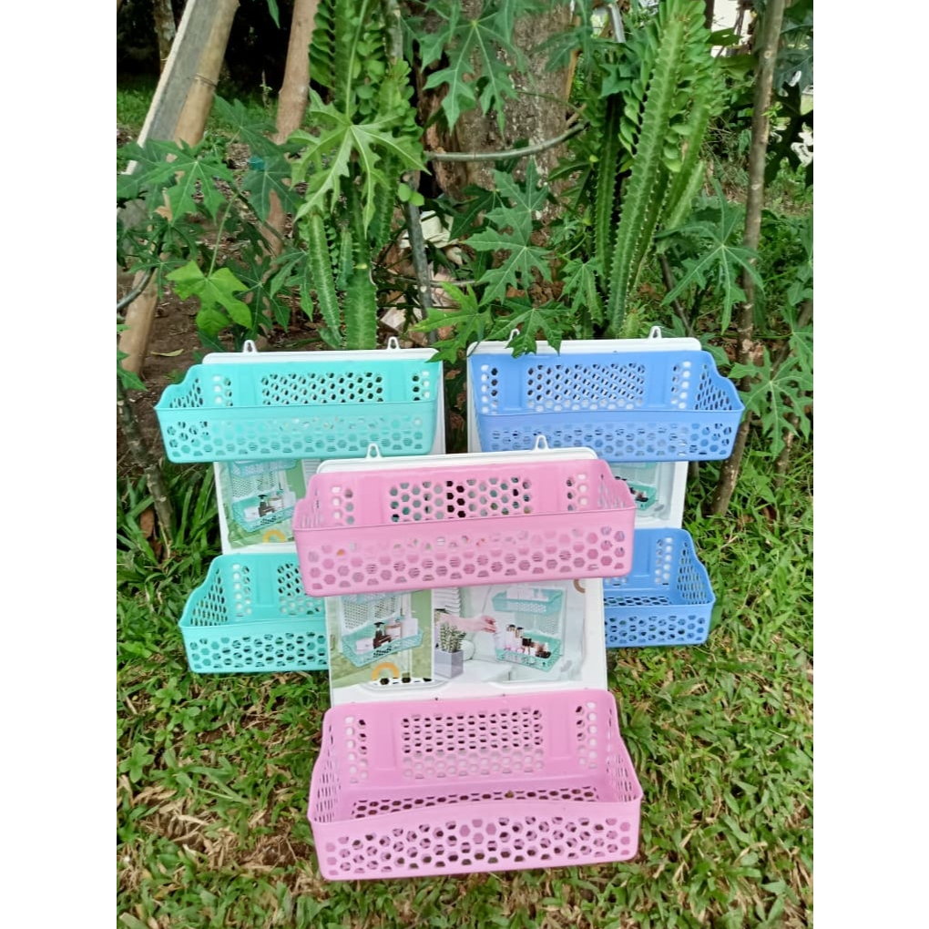 RAK NEW CORNELIUS/ RAK DINDING SUSUN 2/ RAK PLASTIK/ RAK SHAMPOO/ RAK COSMETIC/RAK DAPUR / RAK SERBA