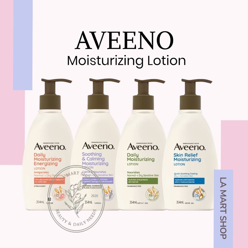 Aveeno Body Lotion Kulit kering extra dry sensitif eczema / Aveeno Skin Relief Body Lotion / Body Lo