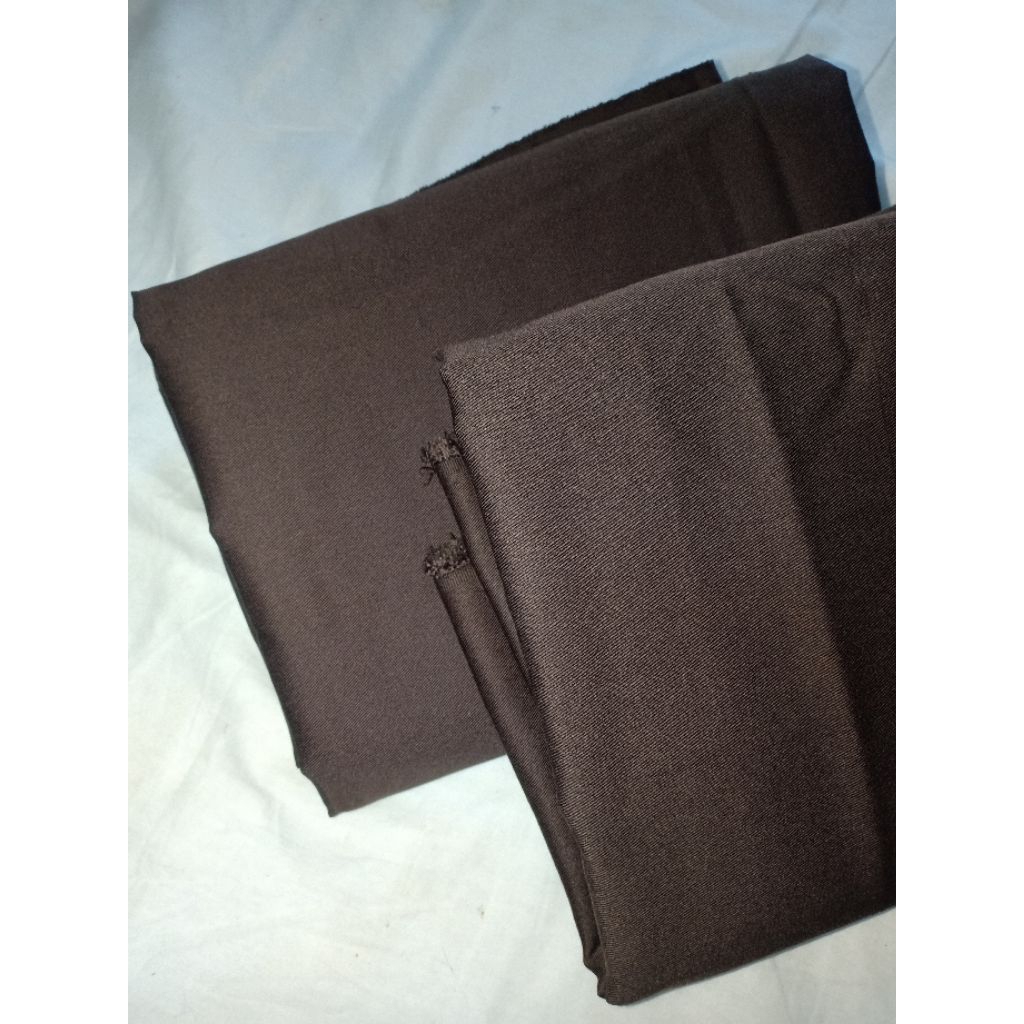 KAIN DRILL POLOS WARNA COKLAT PRAMUKA (200 & 230 cm)