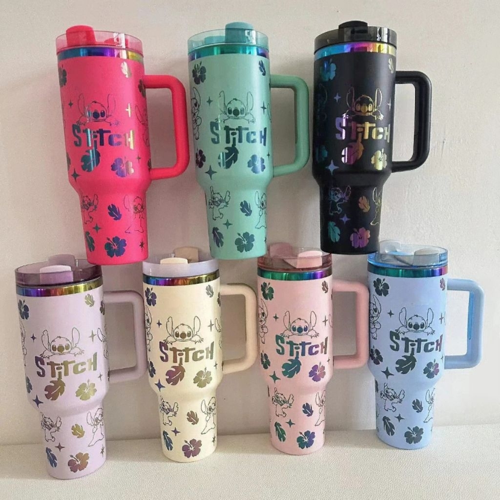 Tumbler Stitch/Tumbler panas/Tumbler dingin/Thermos panas/Thermos dingin/ Tumbler Mickey/Tumbler Sta
